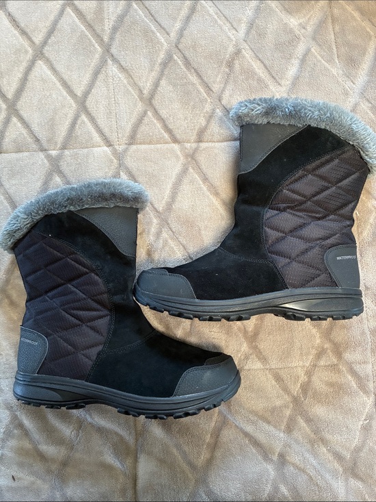 Columbia Shoes - Columbia Ice Maiden II Women's Black Waterproof Winter Boots Size 9